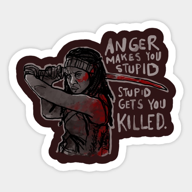 Stupid Gets You Killed Sticker by TeesByTiia